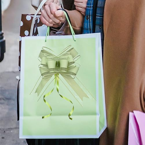 WEWILUCK Bows for Gift Wrapping, Sage Green Gift Bow for Presents, Gift Baskets - Image 5