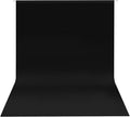 HEMMOTOP Black Backdrop 10x8 ft, Polyester Fabric Background Curtain Screen by Hemmotop