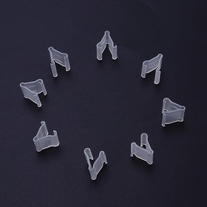 100Pcs Transparent Balloon V-shaped Clip Wedding Balloon Clip Creative Plastic - Image 6