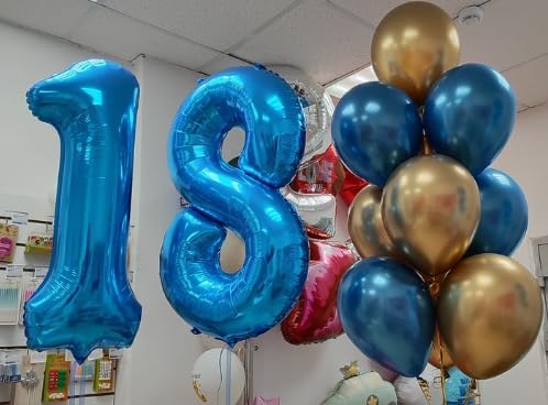 Navy blue Number 1 Balloon 40 inch, Number 1 Birthday Balloon - Image 8