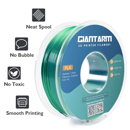 GIANTARM Dual Color PLA Filament, Silk PLA Filament 1.75mm +/-0.02mm, 1KG Spool - Image 2