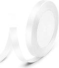 3/8" x 25 Yards Satin Ribbon, Floral Bouquets, Wedding Party Decorations by Quhora
