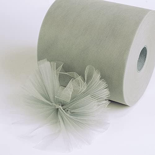 Tulle Fabric Roll, 6” by 200 Yards Tulle Organza Fabric Spool - Image 4