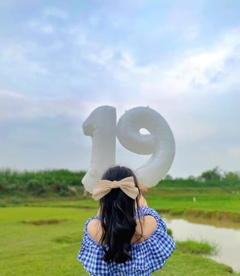 Big White 40 Inch 9 Balloon Number, Jumbo Giant 9th 19 29 39 49 99 Birthday - Image 4