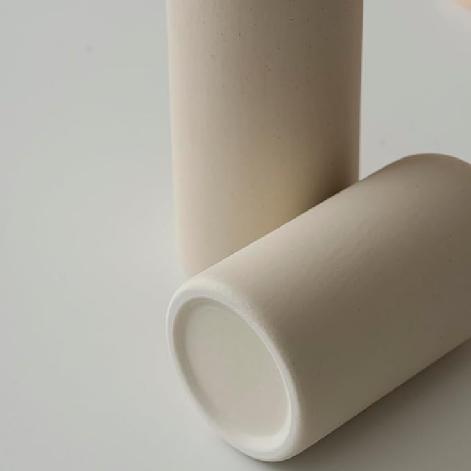 Modern Ceramic Vase Set, Neutral Colors, Decorative Vases - Image 9