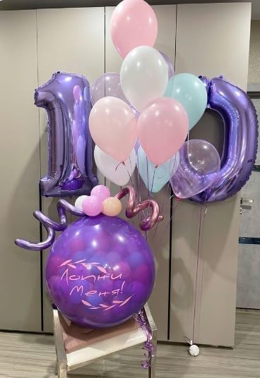 Purple Number 1 Balloon 40 inch, Number 1 Birthday Balloon - Image 8