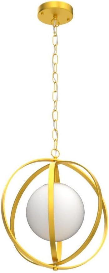 Gold Orb Chandelier 1 Light Globe Pendant Light Fixtures - Image 4