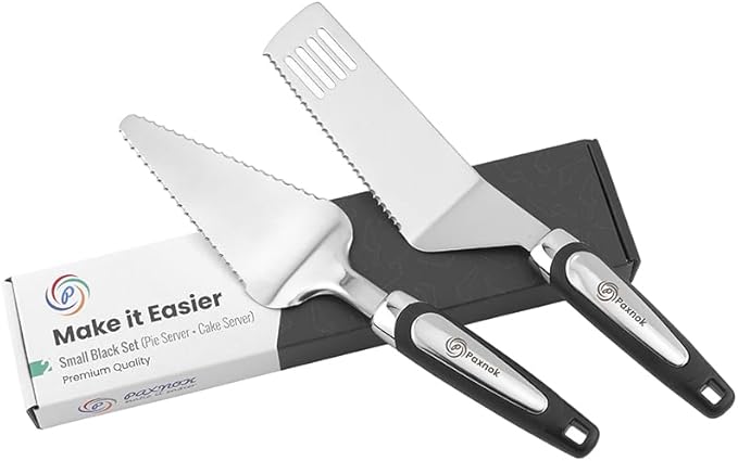 Pie Server Spatula and Cake Slicer Set by Paxnok