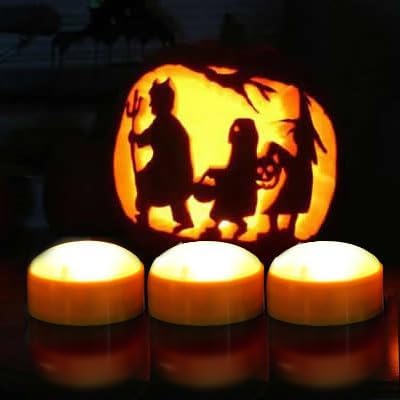 LED Pumpkin Lights with Remote and Timer, Battery Operated Bright Flickering - Image 3