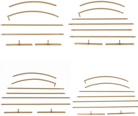 Tableclothsfactory Set of 4 | Gold Metal Wedding Arch Chiara Backdrop Stand - Image 9