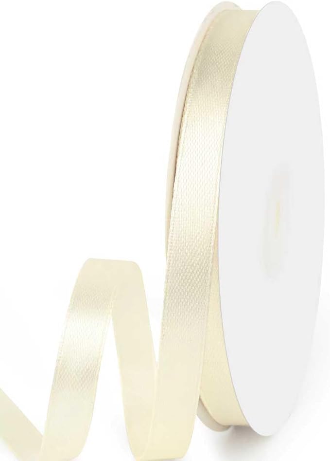 3/8" x 50 Yards Satin Ribbon by Quhora