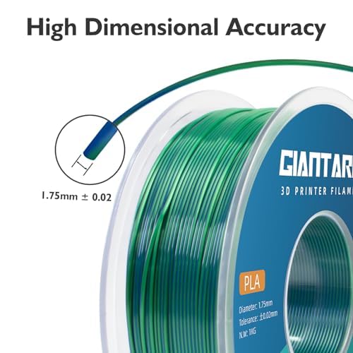 GIANTARM Dual Color PLA Filament, Silk PLA Filament 1.75mm +/-0.02mm, 1KG Spool - Image 4