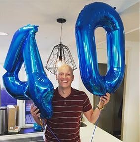 40 Inch Dark Blue Large Numbers Balloons0-9, Number 4 Digit Helium Balloons - Image 4