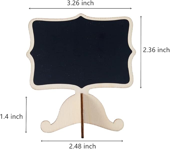 Reusable 20 Pcs Mini Chalkboard Signs - Image 4