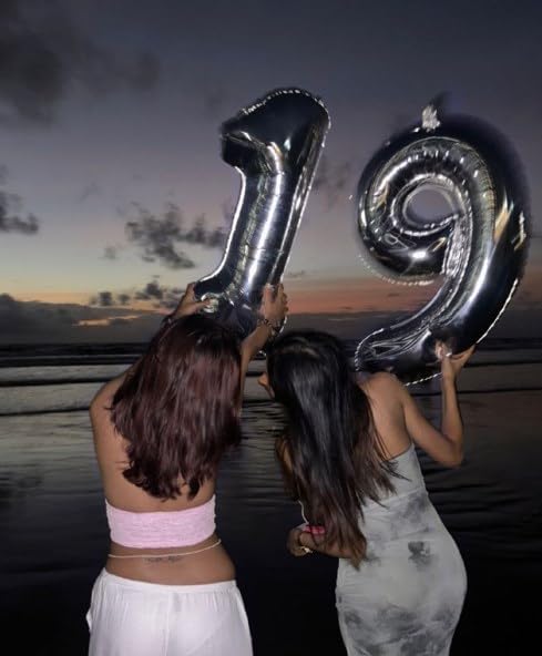 40 Inch Big Silver 29 Balloon Number, Jumbo Giant Happy 29th 29 Birthday Party - Image 5