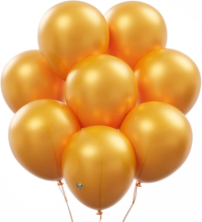 AFTERLOON® Biodegradable Balloons 50 pcs Pearlized Orange 10 Inch, Pearlescent by AFTERLOON%C2%AE