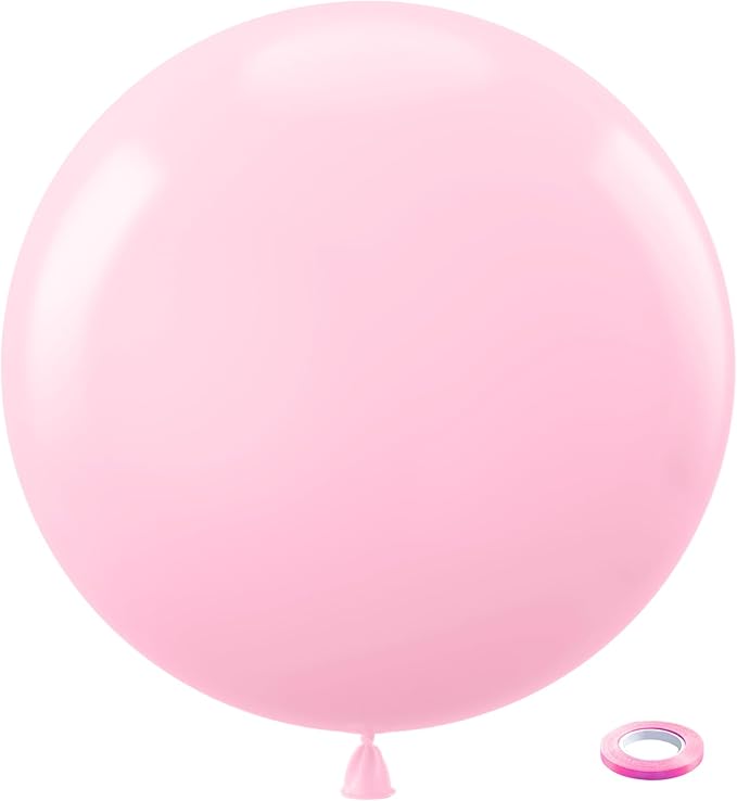 Bezente Pastel Pink Balloons 36 Inch by Bezente