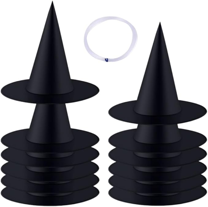 12 PCS Halloween Party Favor Costume Accessory Hanging Witch Hat by Unknown