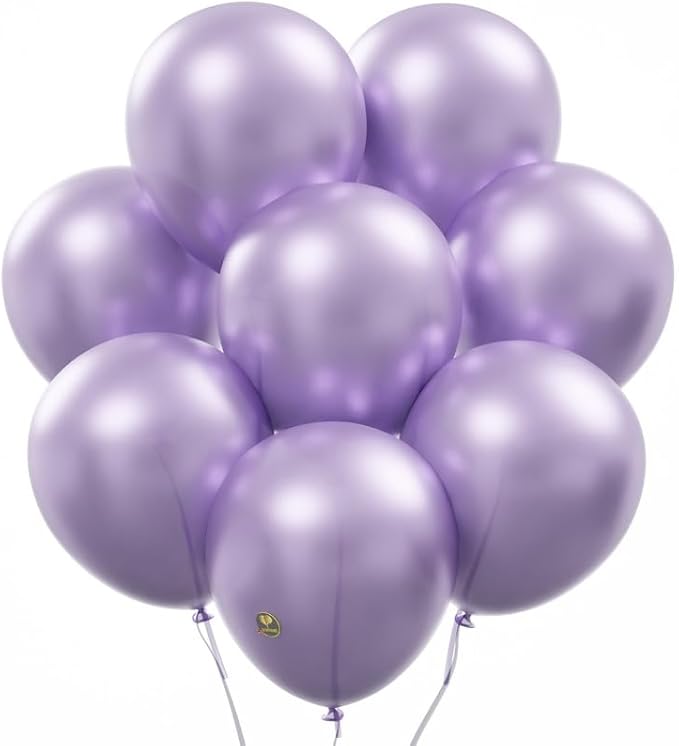AFTERLOON® Biodegradable Balloons 50 pcs Pearlized Lavender 10 Inch, by AFTERLOON%C2%AE