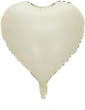 10pc Cream White Heart Balloons by LHOAVWE