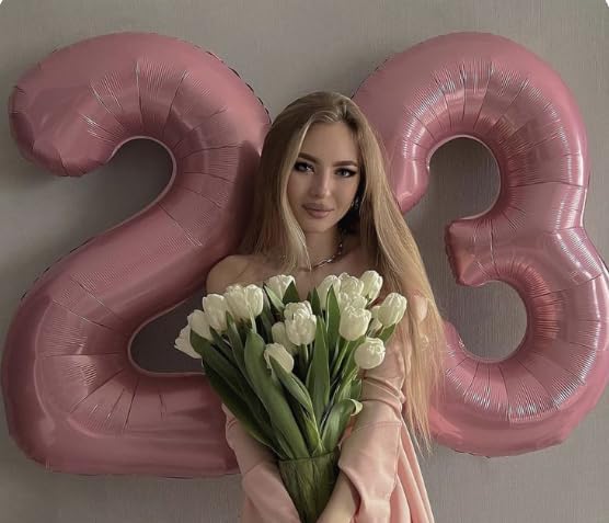 Big Pearlescent Pink 40 Inch 9 Balloon Number, Jumbo Giant 9th 19 29 39 49 99 - Image 6