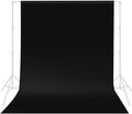 HEMMOTOP Black Backdrop Curtain, 5x6.5 ft Black Photo Backdrop by Hemmotop
