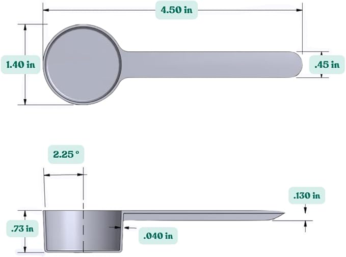 1 Tablespoon Long Handle Scoop for Measuring Coffee, Pet Food, Spices and Other - Image 2