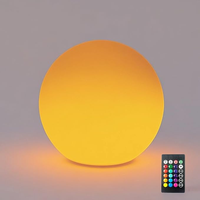 16 Inch Ultra-Fun LED Ball Light, Rechargeable Globe Floor Lamp w/Remote by COPU