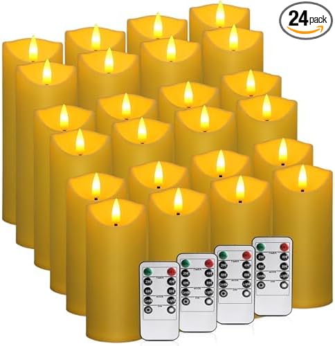 24 Packs of flameless LED Candles by ECLHTLNY