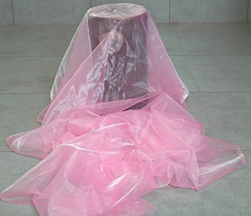 VDS Pink Organza Fabric, 35 Yards Continuous, 45” Wide, Wedding Party - Image 7