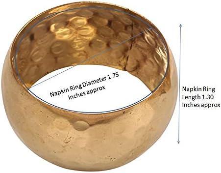Gorgeous Perfect Hand Hammered Large Size Gold Color Party Dining Table Napkin - Image 5