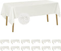 Fokitut 12 Pack Waterproof Rectangle Tablecloth, 60x120 Inch, Stain Resistant by BalsaCircle