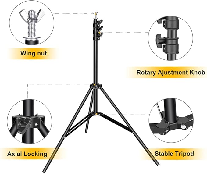 Backdrop Stand for Parties, 8.5x10ft Adjustable Background Support System for - Image 3