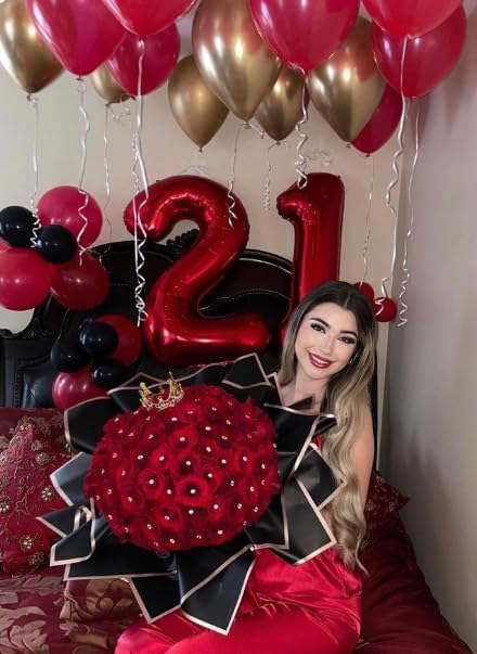 Red Number 1 Balloon 40 inch, Number 1 Birthday Balloon - Image 4