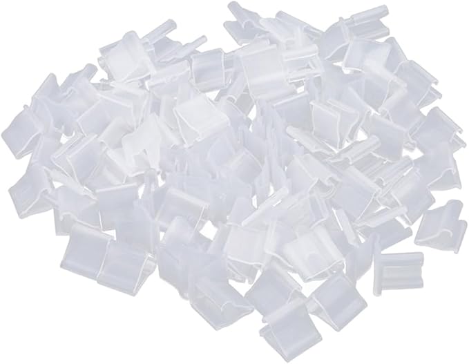AKOAK 100 Pcs Useful "V" Shaped Balloon Seal Clip Transparent Balloon Button by Unknown