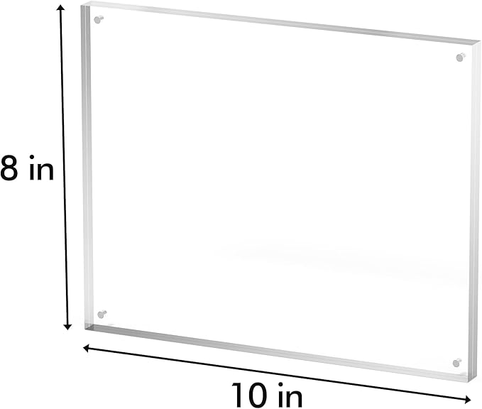 8x10 Acrylic Picture Frame 3 Pack, Desktop Display Decor Gift - Image 3