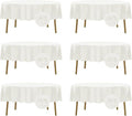 Fokitut 6 Pack Waterproof Round Tablecloth, 90 Inch, Stain Resistant and by BalsaCircle