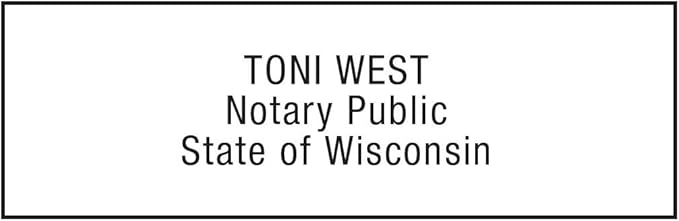 Notary Stamp for State of Wisconsin- Self Inking Stamp, Customize Online - Image 2