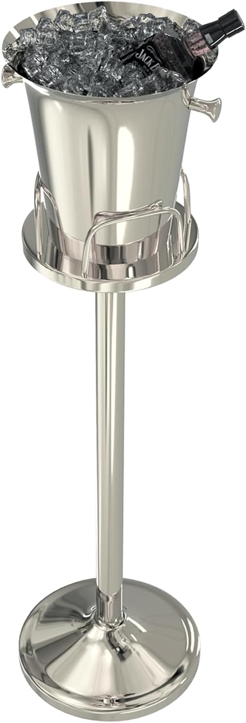 Ice Bucket with Stand Champagne Ice Bucket by Pioplex
