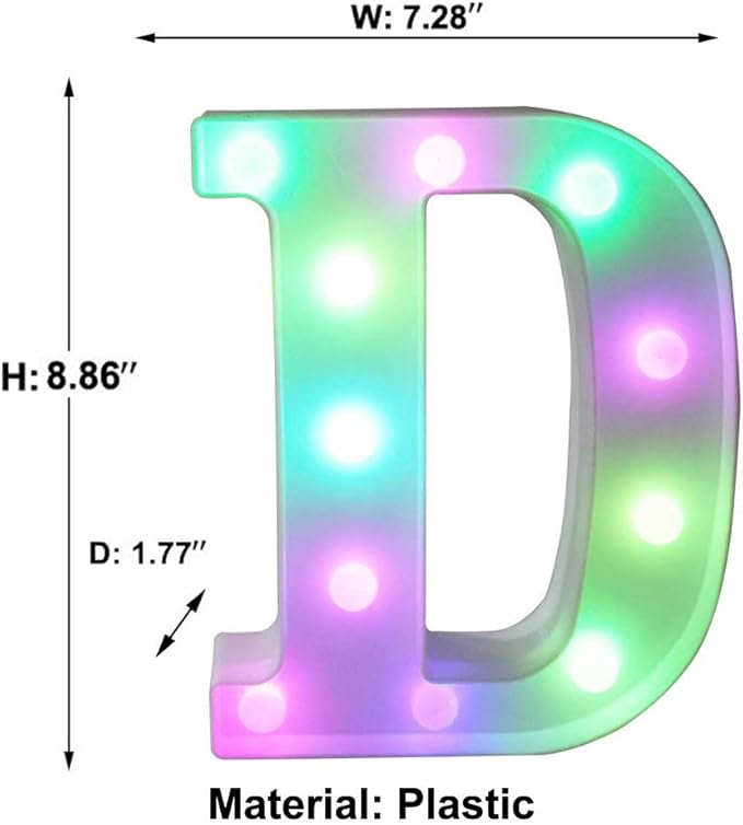 Pooqla Colorful LED Marquee Letter Lights - Image 5