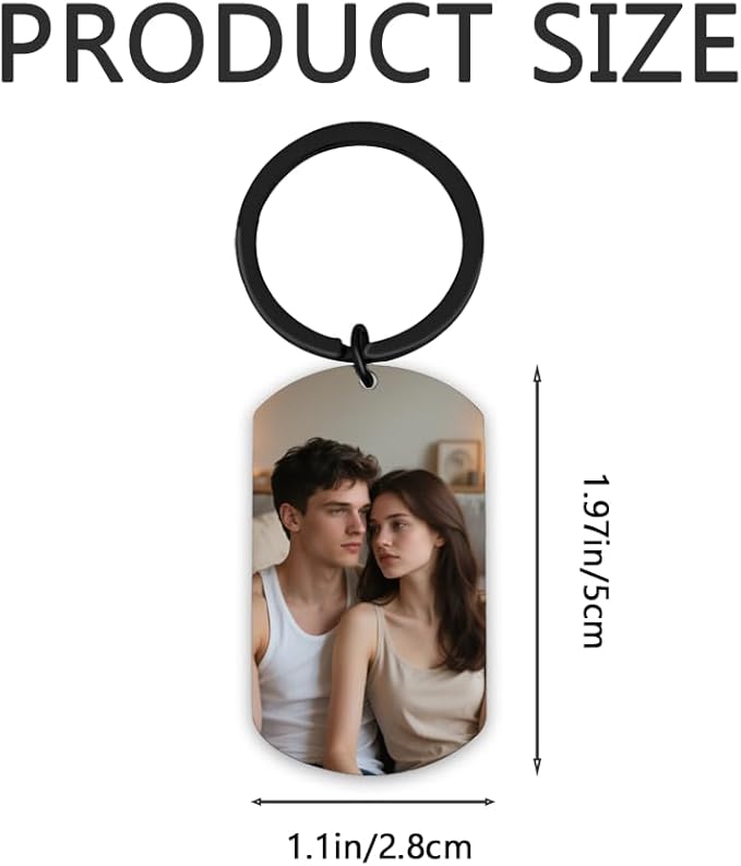 Personalised Keyring with Custom Photo & Text - Image 2