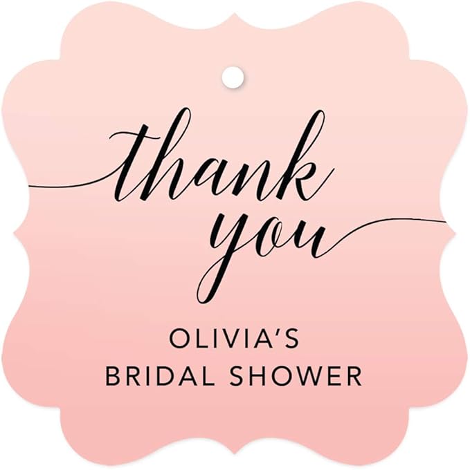 Andaz Press Personalized Blush Pink Rose Elegant Party Collection, Fancy Frame by AndazPress