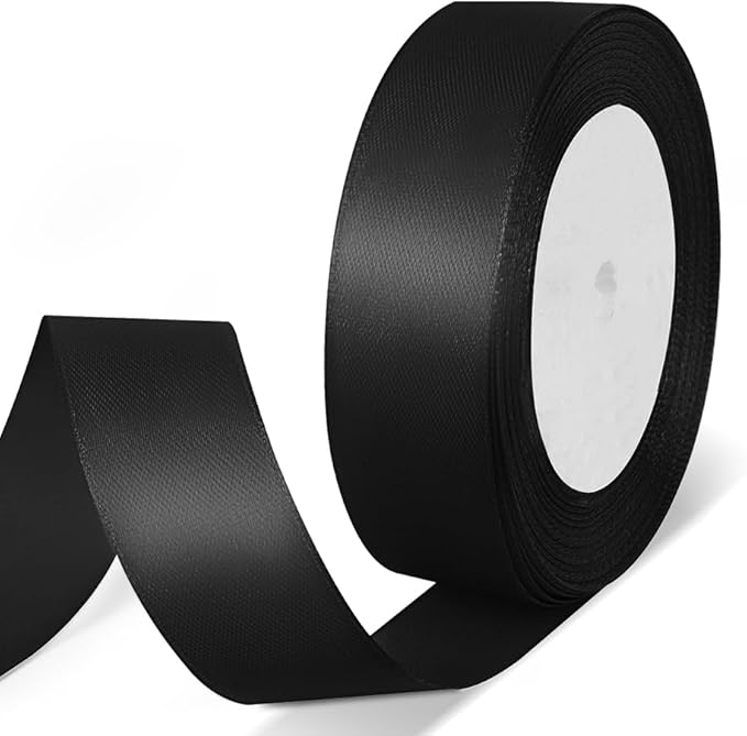 1" x 25 Yards Satin Ribbon, Floral Bouquets, Wedding Party Decorations by Quhora