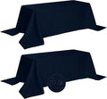 Fokitut 2 Pack Waterproof Rectangle Tablecloth, 90x156 Inch, Stain Resistant by BalsaCircle