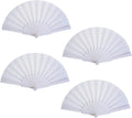 HUNANBANG Product Image 4 Pieces Folding Hand Fans Church Wedding Gift by HUNANBANG