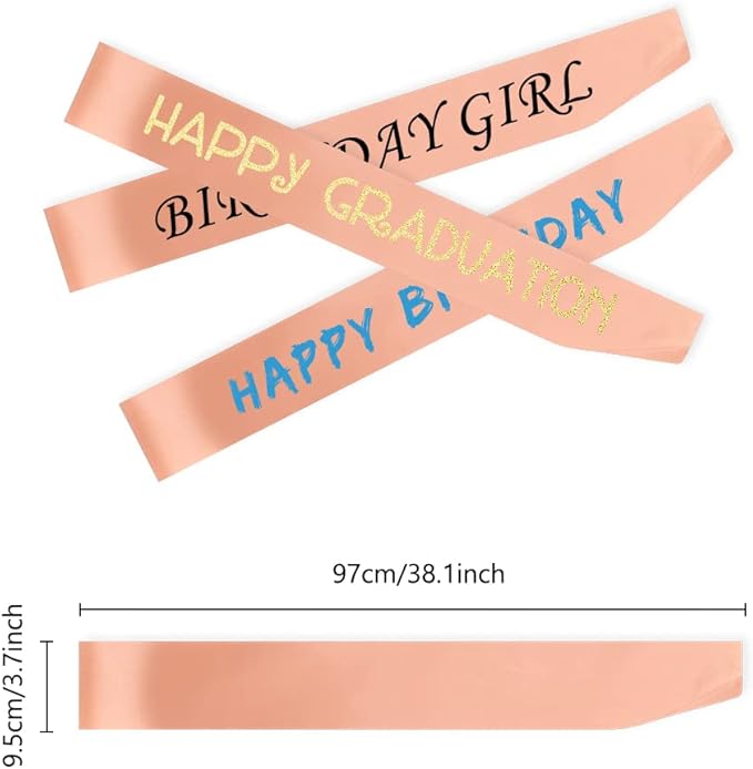 16 Pcs Satin Sash - Image 2