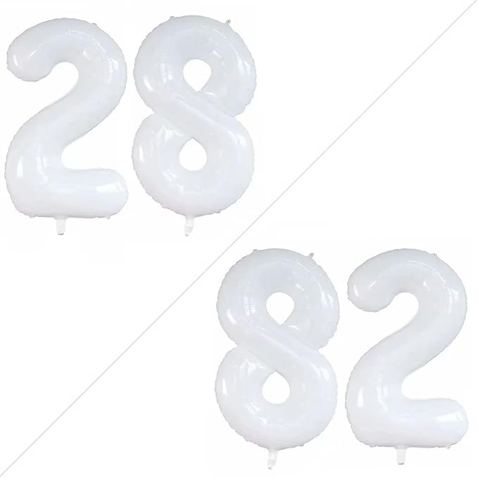 GOER Number 28 Balloons for 28th Birthday Party Decorations, 42 Inch Jumbo Foil by GOER