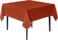 sancua Small Square Tablecloths 36x36 Inch Rust by sancua