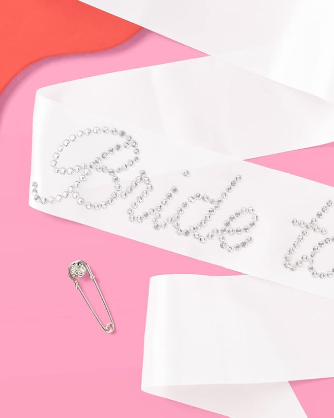 xo, Fetti Rhinestone Bride To Be Sash | Bachelorette Party Decorations - Image 4