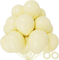 110pcs Pastel Yellow Balloon 12 Inch, Pastel Yellow Latex Balloons by KUULBELA